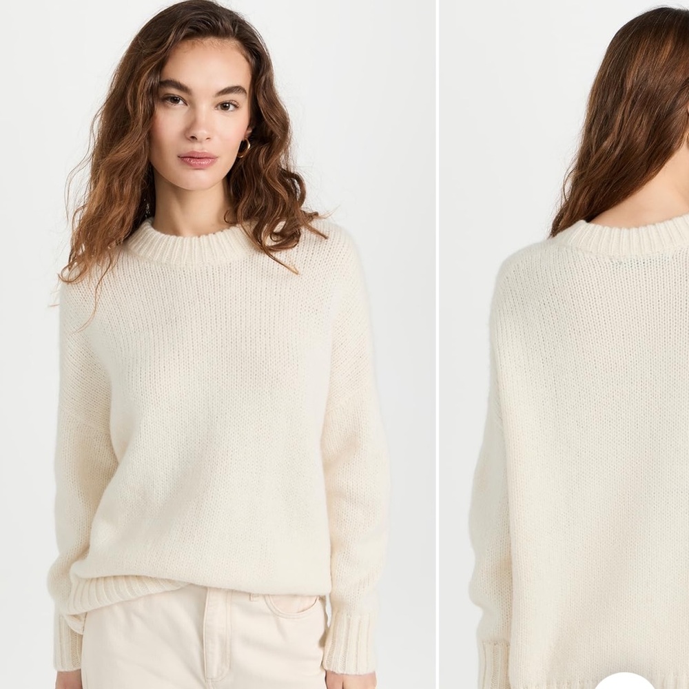 Jenni Kayne Ivory Alpaca Crew XS